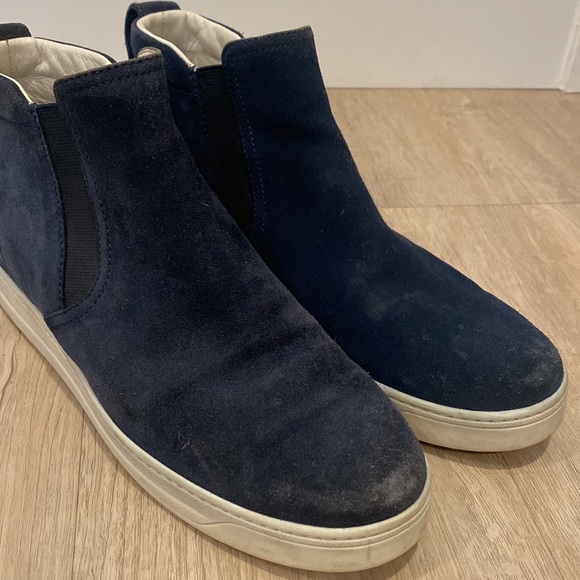 Prada High Top Suede Slip On Sneakers - Picture 8 of 8
